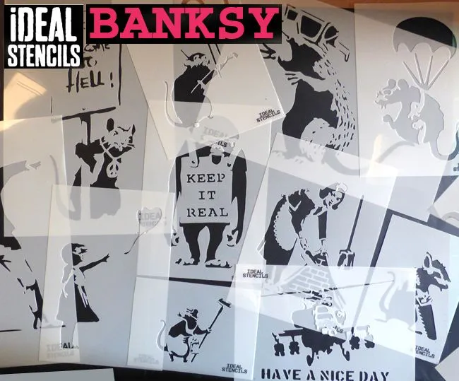 Banksy Rat Wearing 3D Glasses