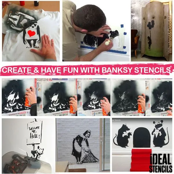 Banksy Rat Wearing 3D Glasses
