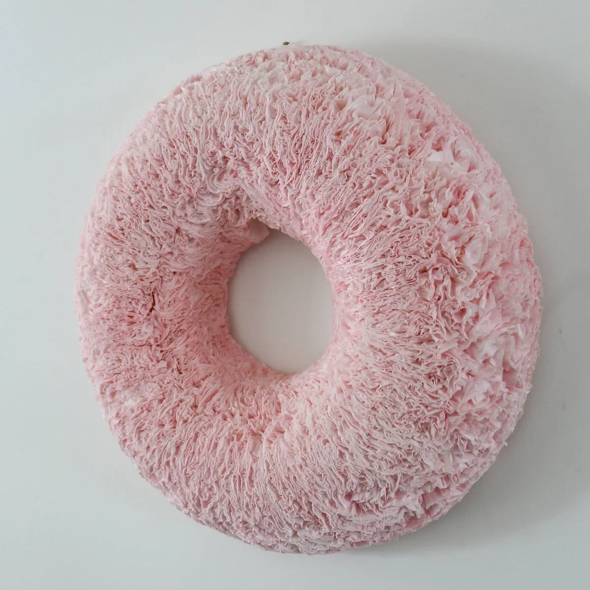 Blush-Pink Coffee Filter Wreath