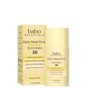 Daily Sheer Fluid Mineral Sunscreen SPF 50