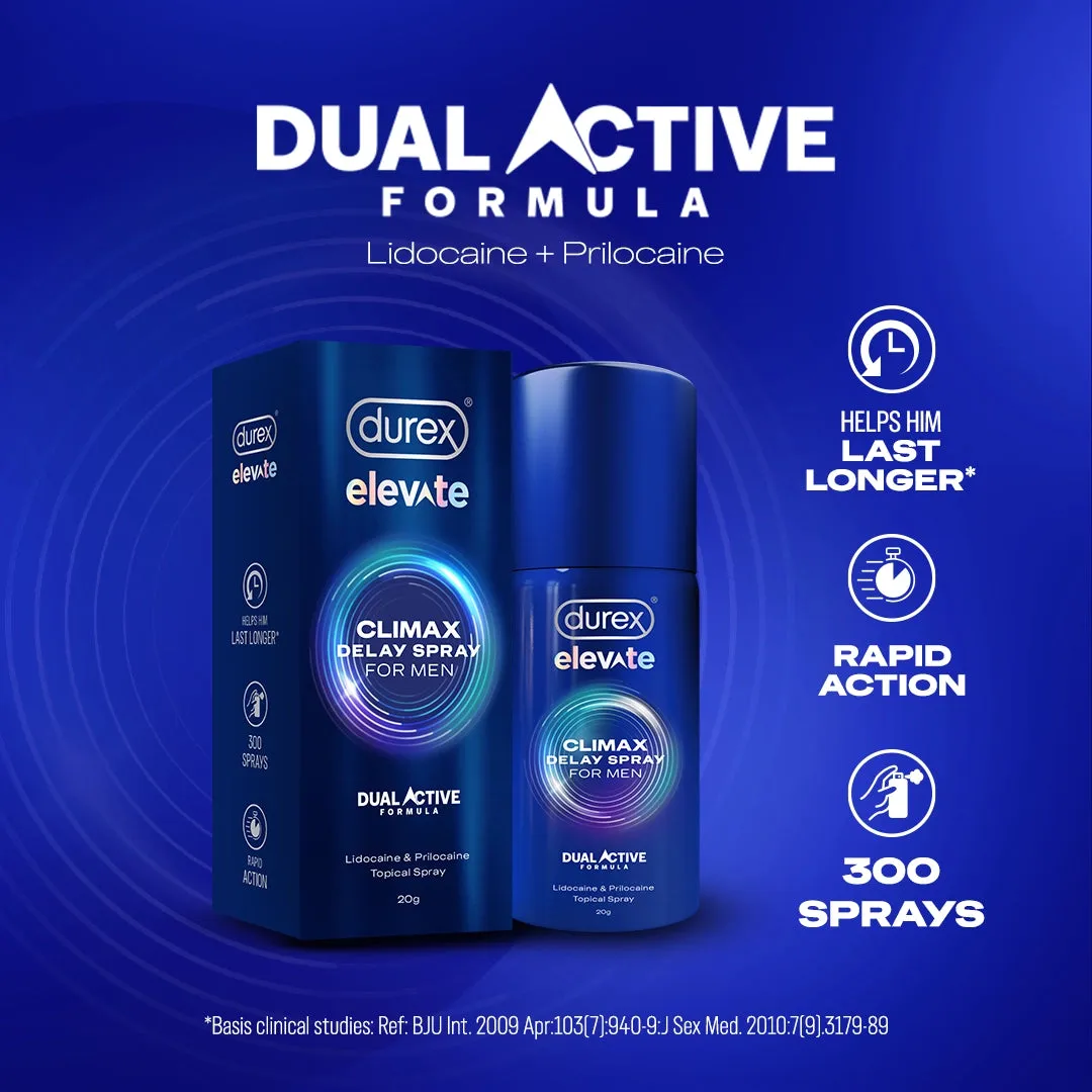 Durex Elevate Climax Delay Spray (Pack of 2)