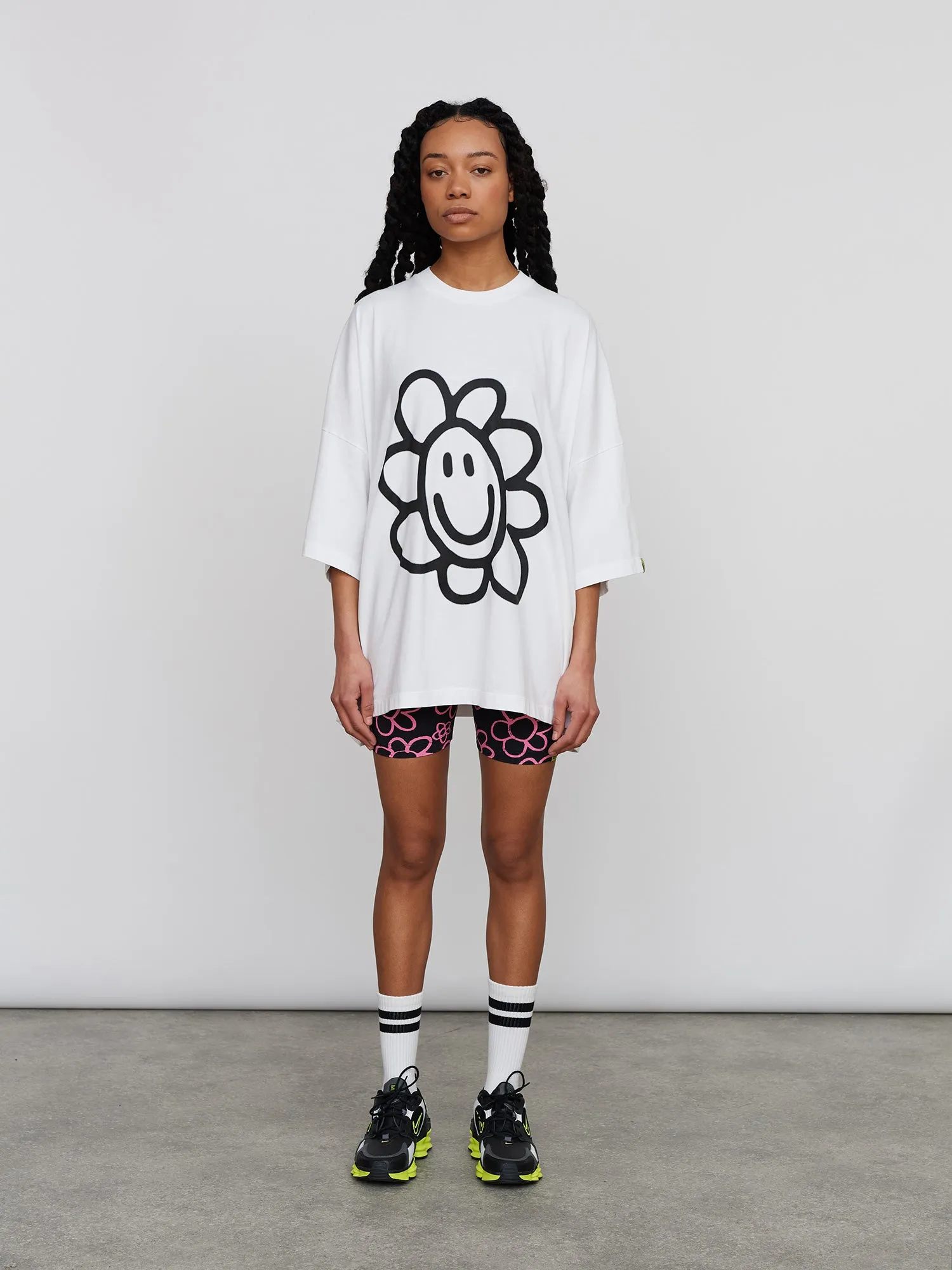 Happy Flower Big Square T-Shirt