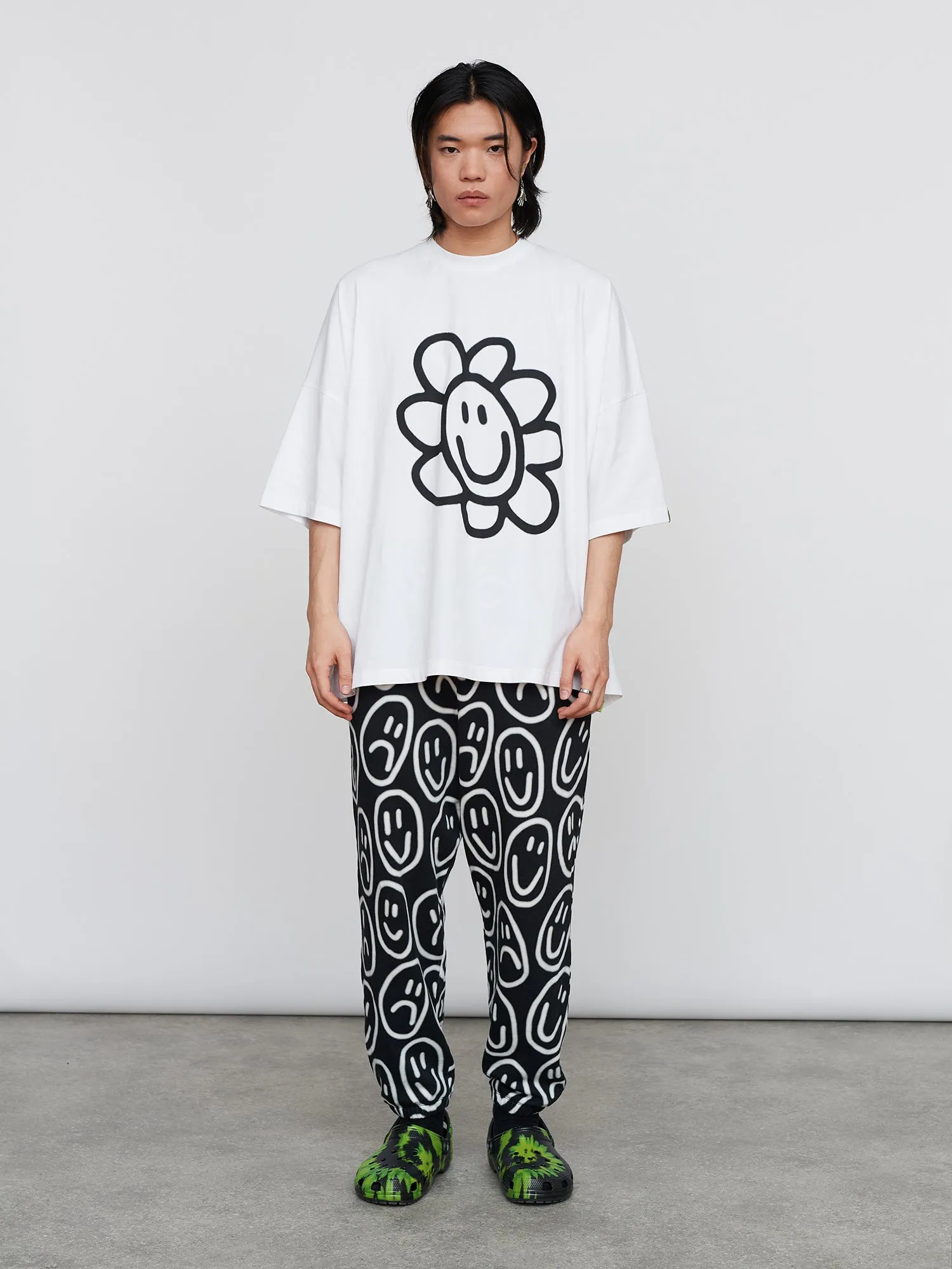 Happy Flower Big Square T-Shirt