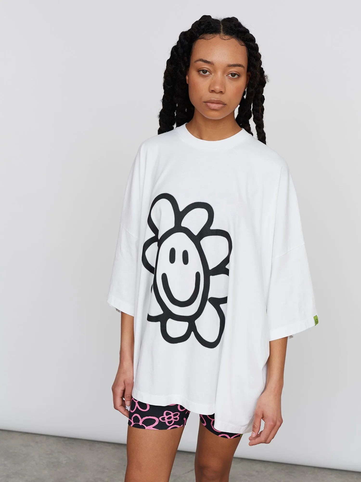 Happy Flower Big Square T-Shirt