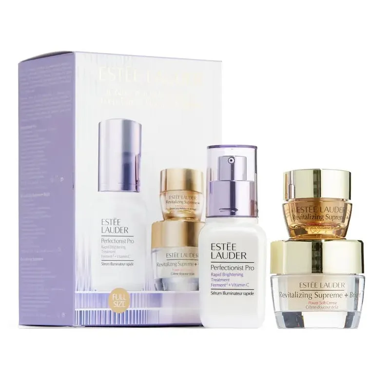 Ignite Your Radiance Skincare zestaw Perfectionist Pro Rapid Brightening Treatment 30ml   Revitalizing Supreme  Bright Power Soft Creme 15ml   Revitalizing Supreme  Youth Power Eye Balm 5ml