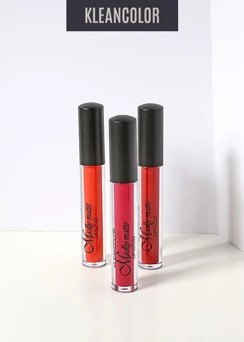 Kleancolor Madly Matte Lip Gloss - Reds