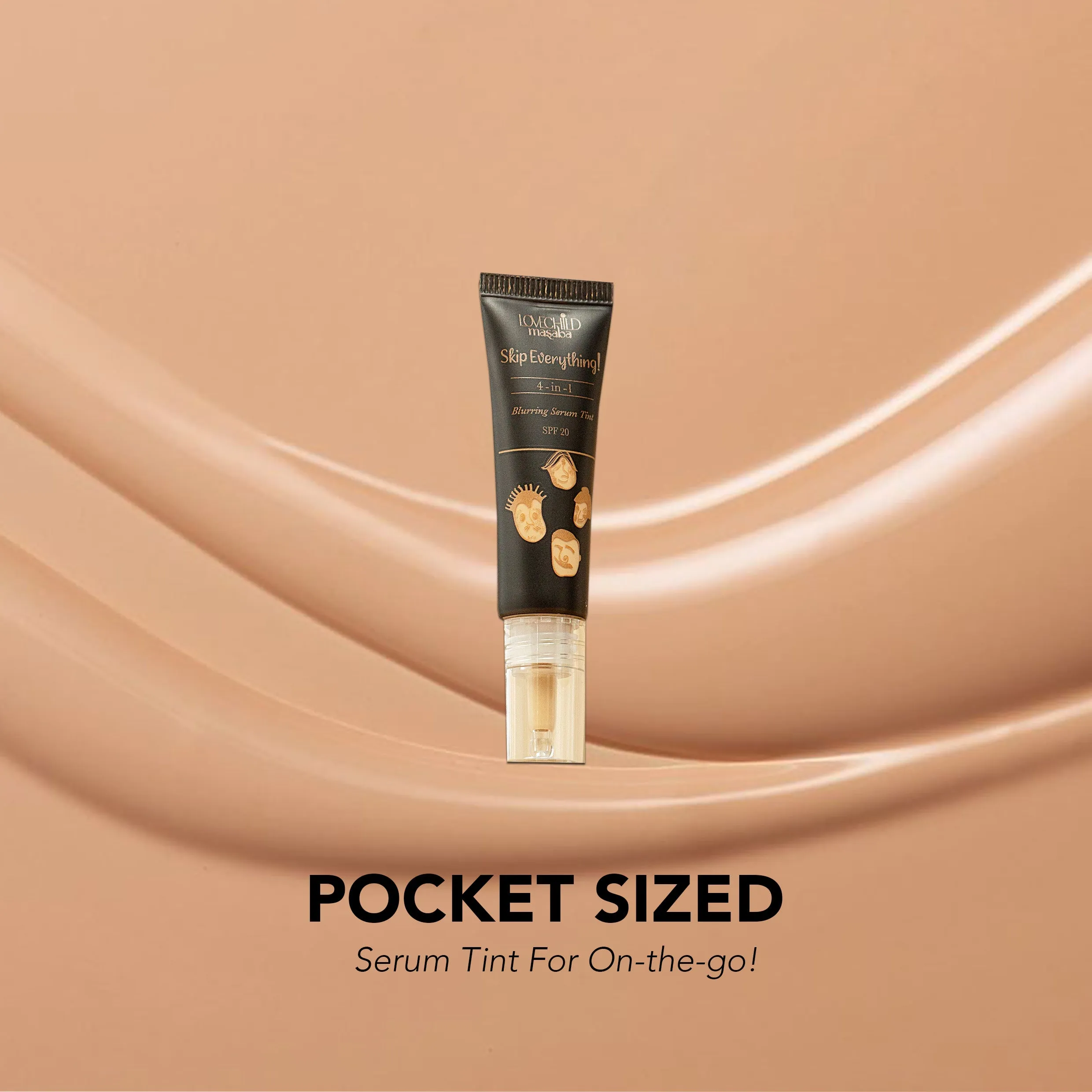 Lonely Lioness- Skip Everything Blurring Serum Skin Tint  4-in-1 Benefits