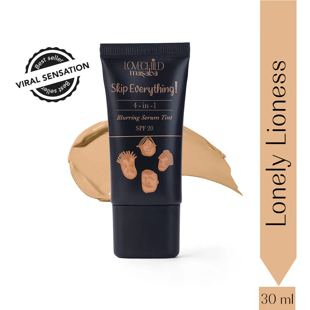 Lonely Lioness- Skip Everything Blurring Serum Skin Tint  4-in-1 Benefits
