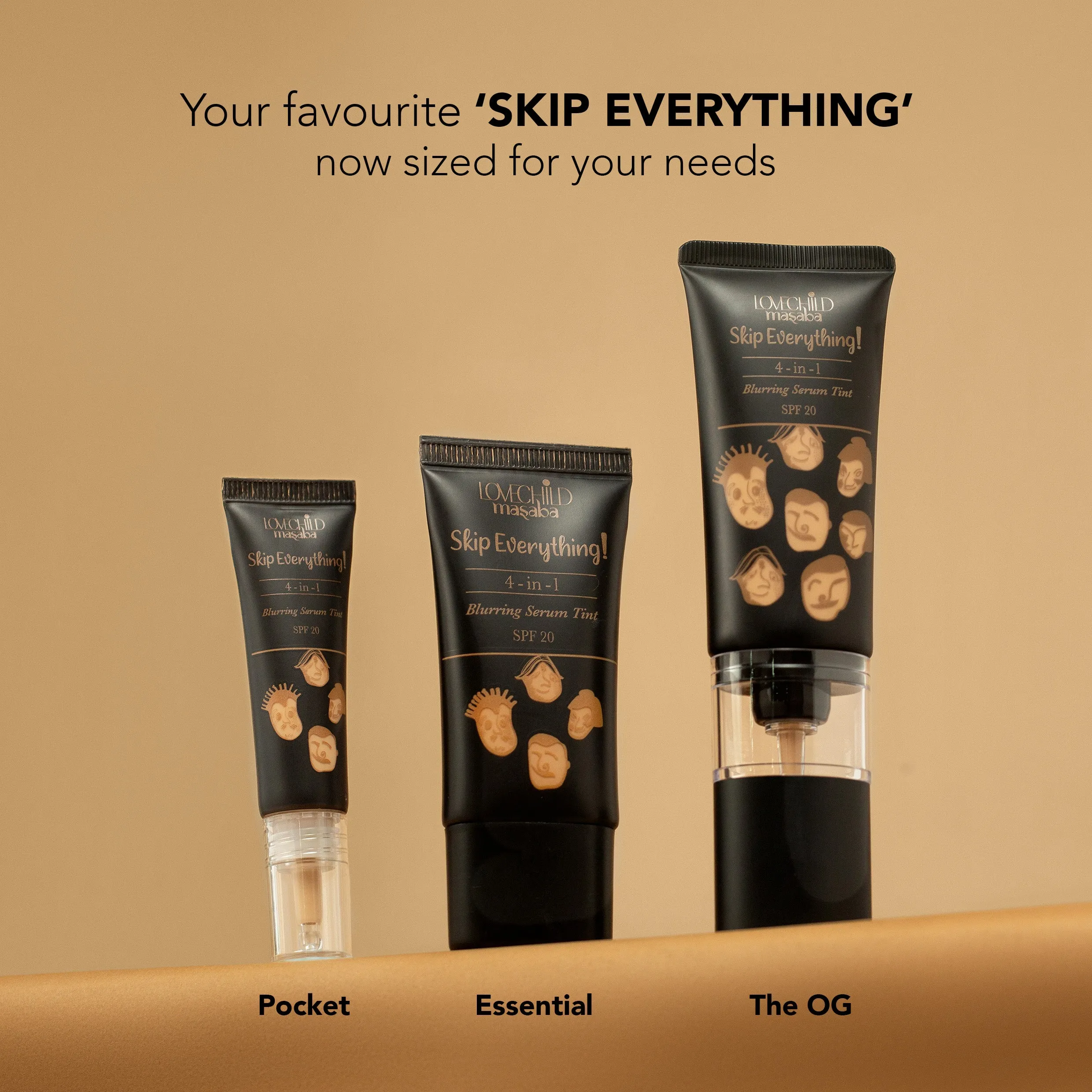 Lonely Lioness- Skip Everything Blurring Serum Skin Tint  4-in-1 Benefits