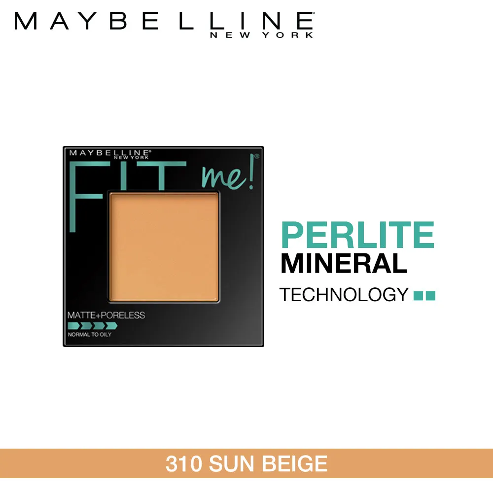 Maybelline New York Fit Me Matte   Poreless Powder, 310 Sun Beige