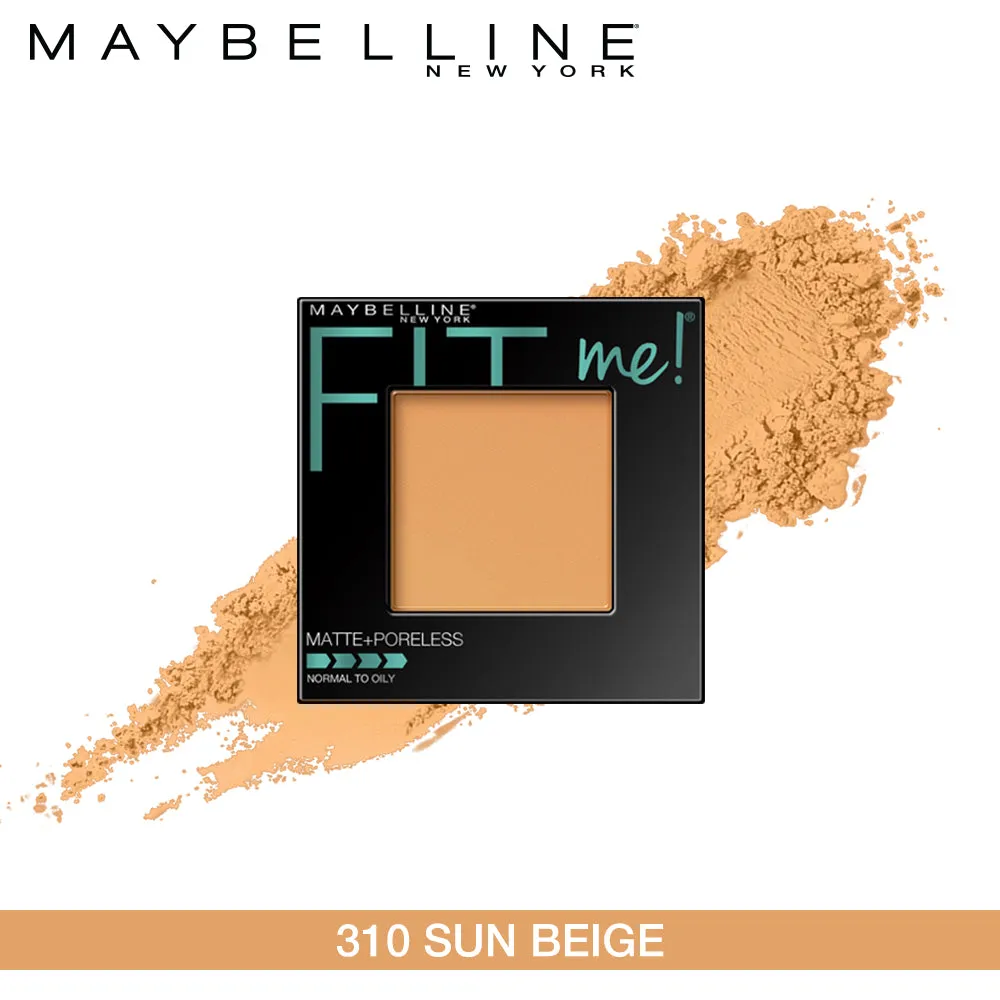 Maybelline New York Fit Me Matte   Poreless Powder, 310 Sun Beige