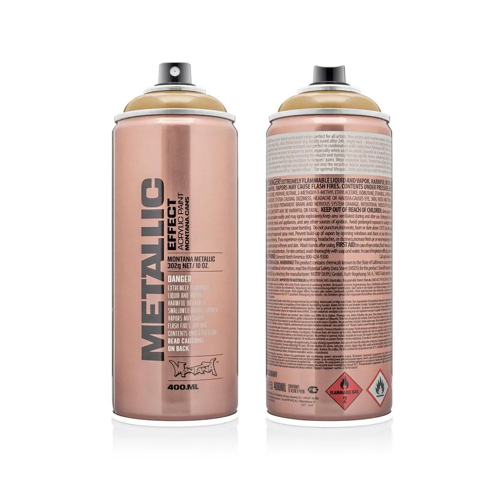 Montana METALLIC Effect 400mL Spray Paint - Gold