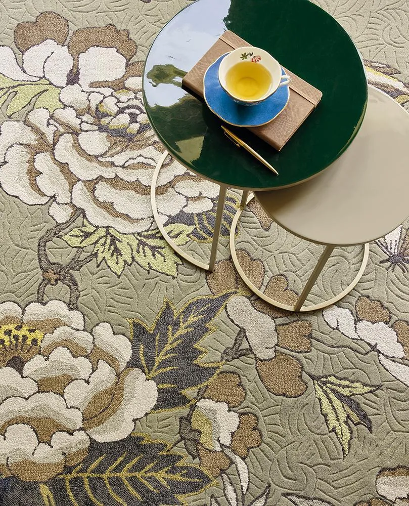 Paeonia Neutral Rugs 37904 by Wedgwood