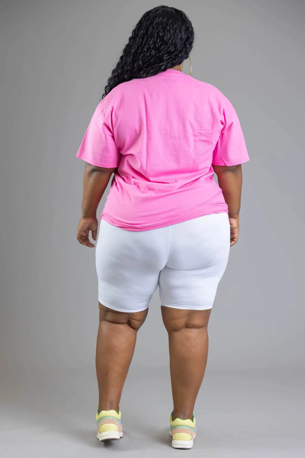 PLUS PINK N PURPLE SPRAY CNT TEE