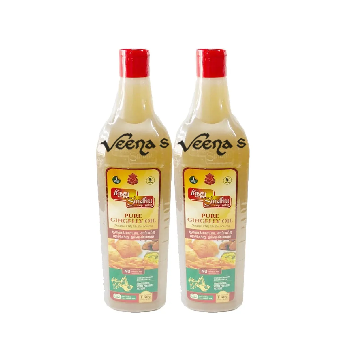 Sindhu Gingelly/Sesame Oil 1 Litre(Pack of 2)